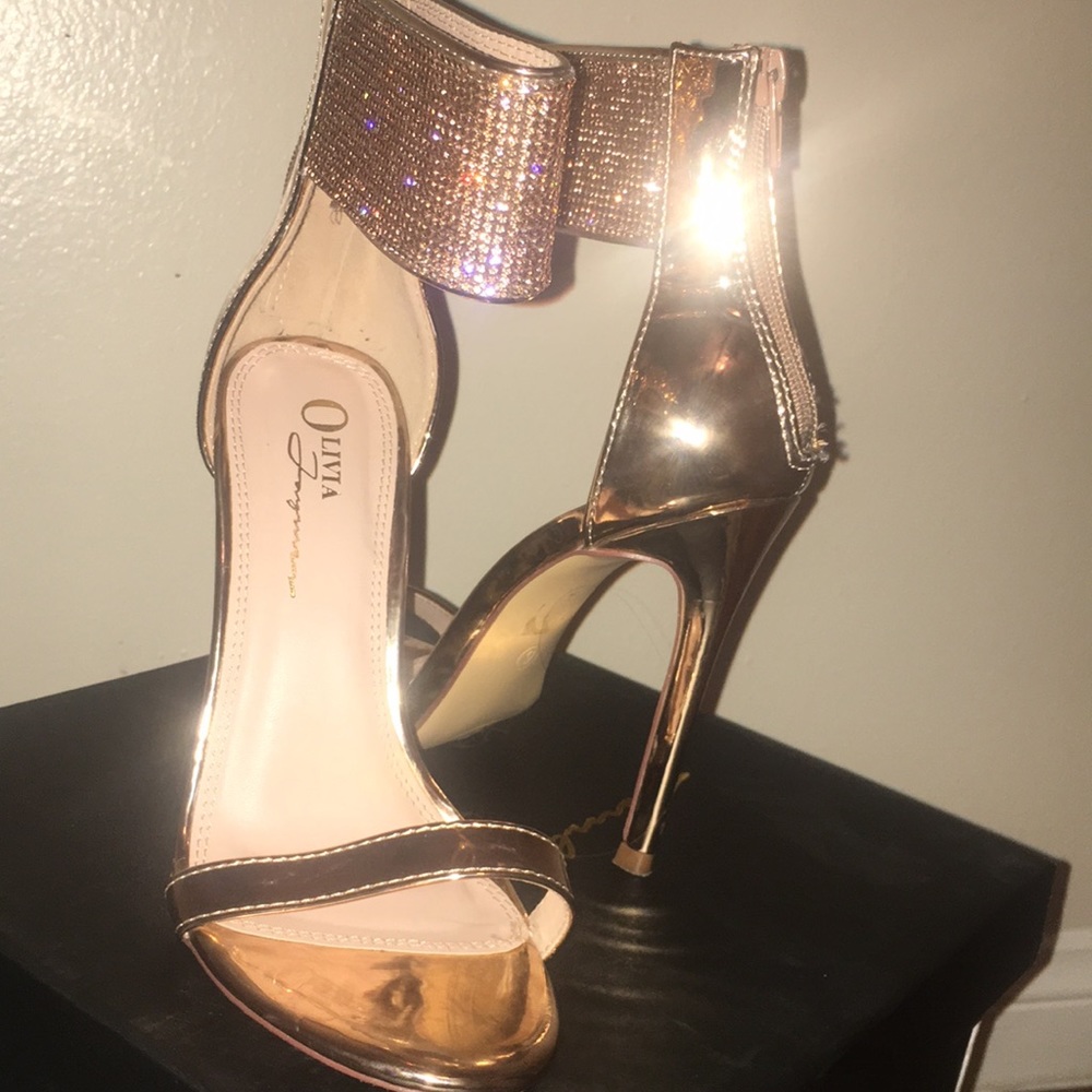 Rose gold heels